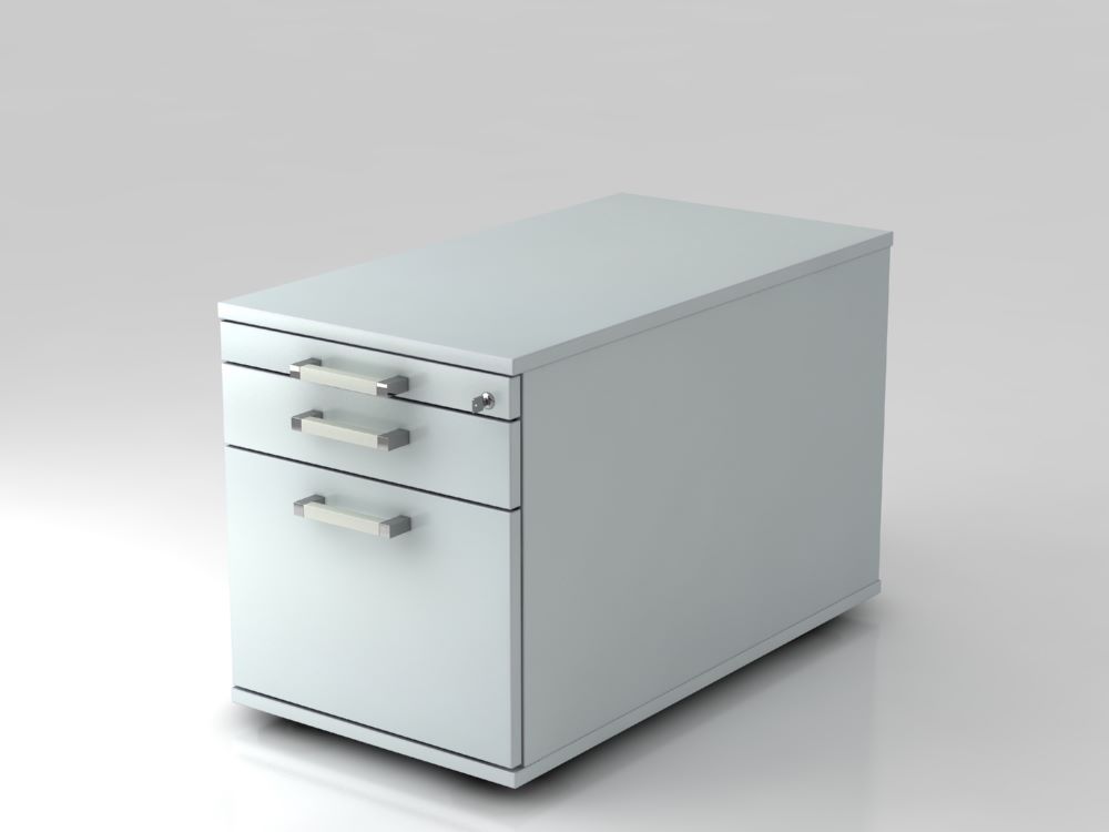 Produktbild Hammerbacher Rollcontainer 80 cm 1 Schub 1 Register CE Grau