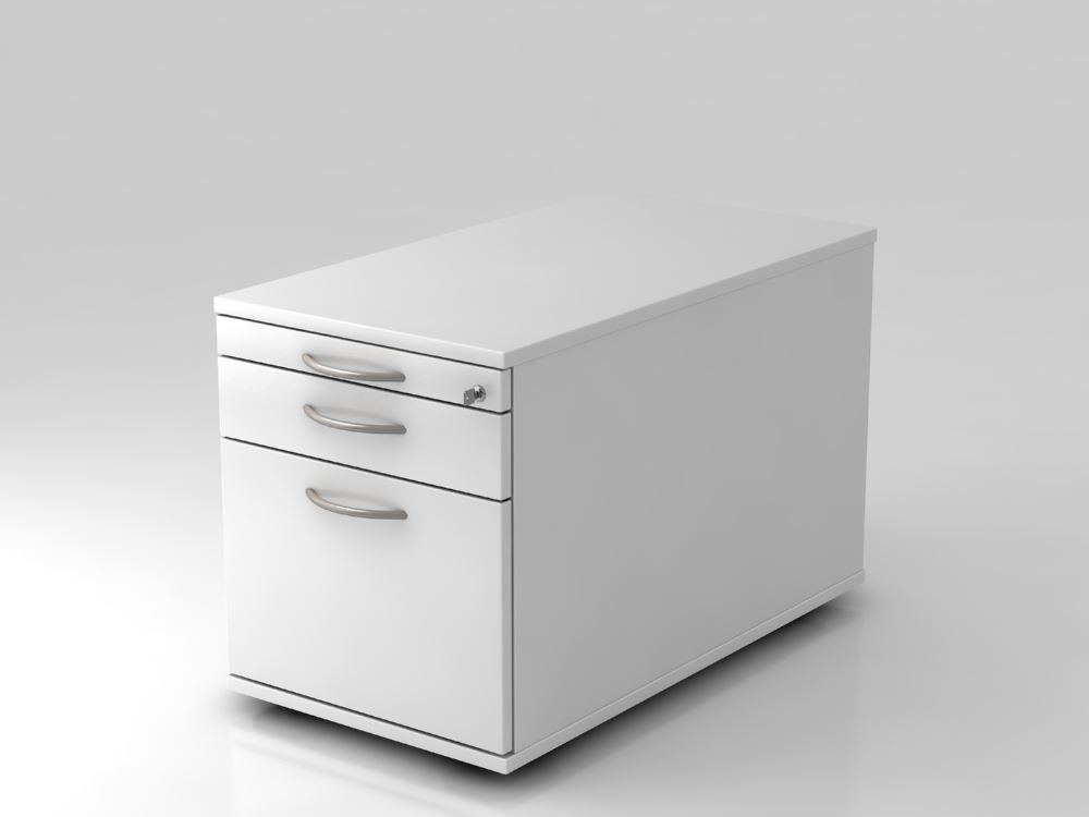 Produktbild Hammerbacher Bürowagen 80 cm 1 Schub 1 Register BM in Weiß