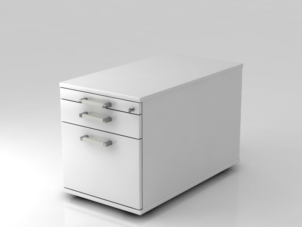 Produktbild Hammerbacher Bürowagen 80 cm mit 1 Schub 1 Hängeregister CE Weiß