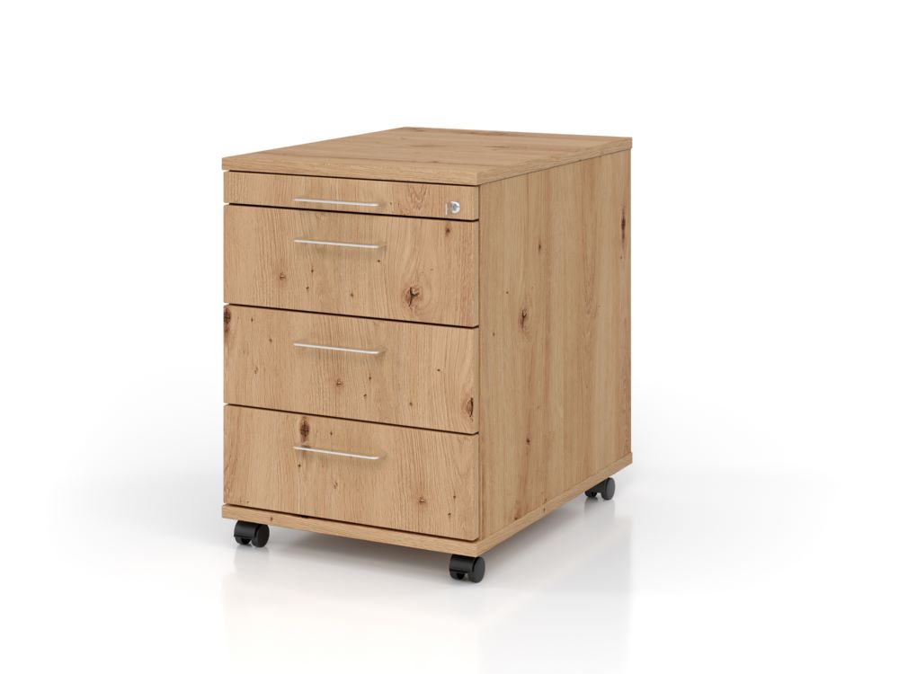 Produktbild Hammerbacher Bürowagen 42,8 x 58 x 59 cm 3 Schübe Schloß BS Asteich