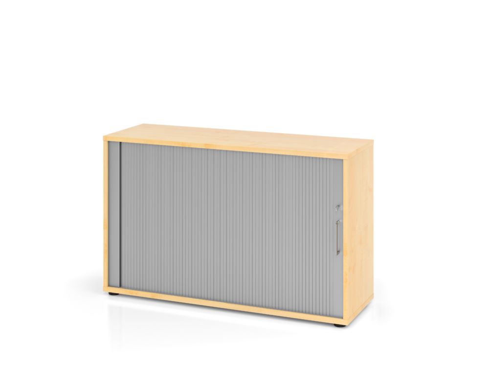 Produktbild Hammerbacher Rollladenschrank 2OH Ahorn Silber 120 x 74,8 cm BS