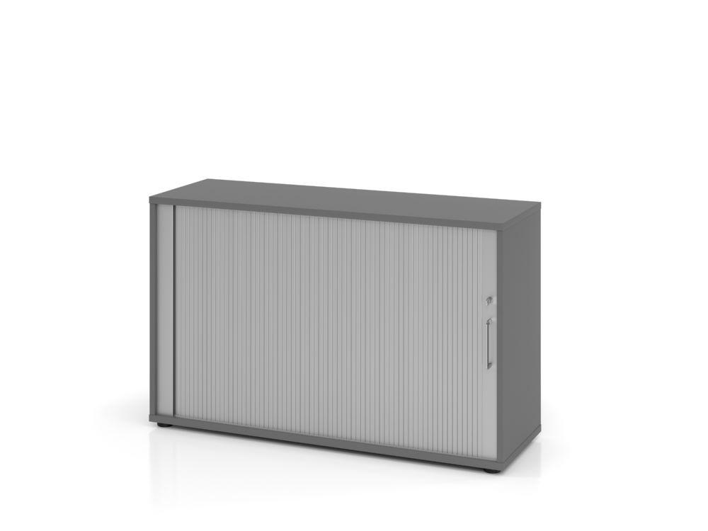 Produktbild Hammerbacher Rollladenschrank 2OH in graphit 120 cm BS