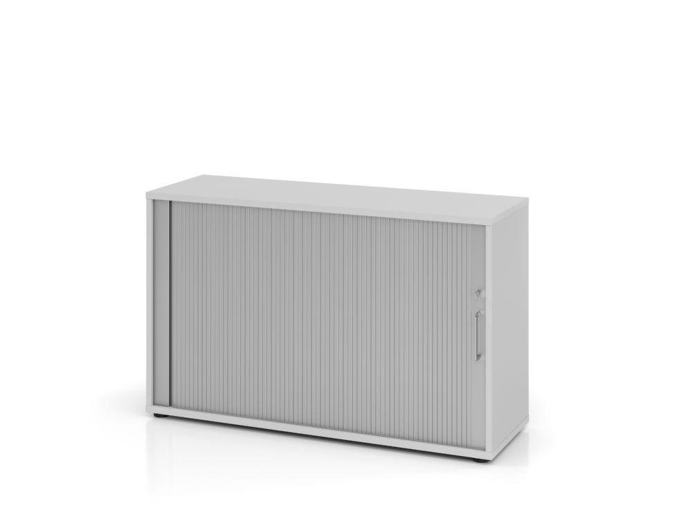 Produktbild Hammerbacher Rollladenschrank in grau 2OH 120 cm breit BS