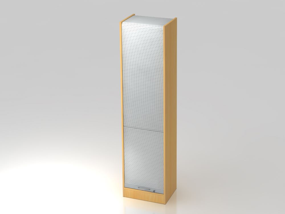 Produktbild Hammerbacher Rollladenschrank 200,4 cm hoch 5OH CE Buche Silber