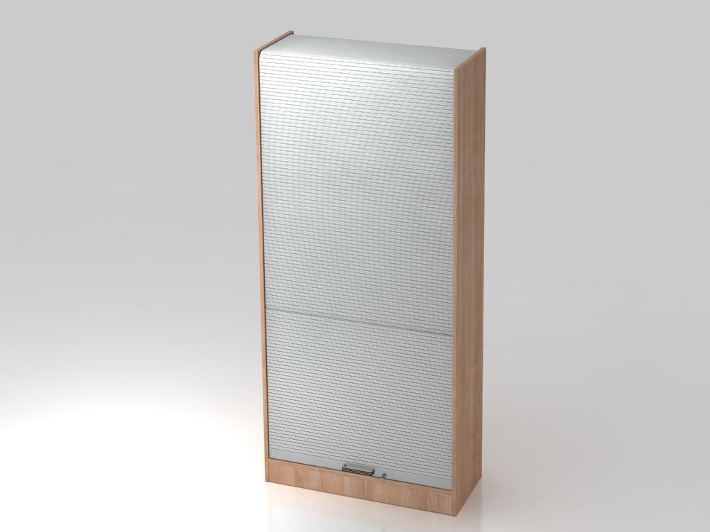 Produktbild Hammerbacher Rollladenschrank 90 x 40 x 200,4 cm 5OH SG Nussbaum Silber