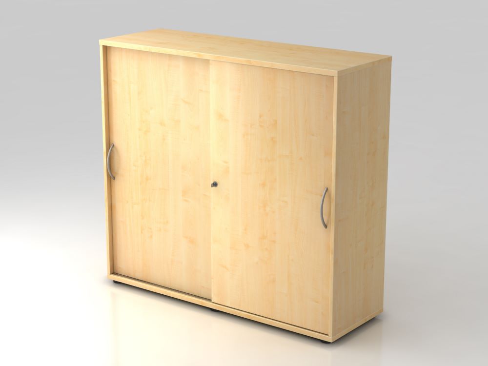 Produktbild Hammerbacher Schiebetürschrank 3OH 120 x 40 x 110 cm BM Ahorn