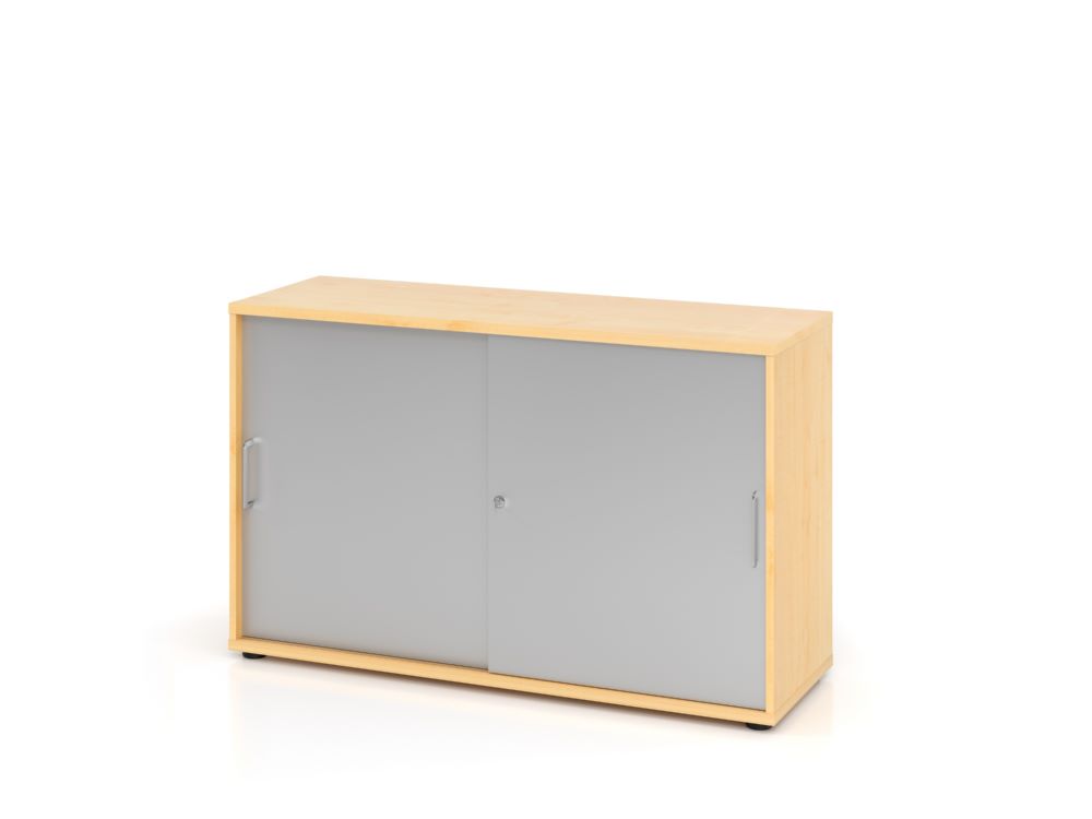 Produktbild Hammerbacher Schiebetürschrank 2OH 120 x 74,8 cm BS Ahorn Silber