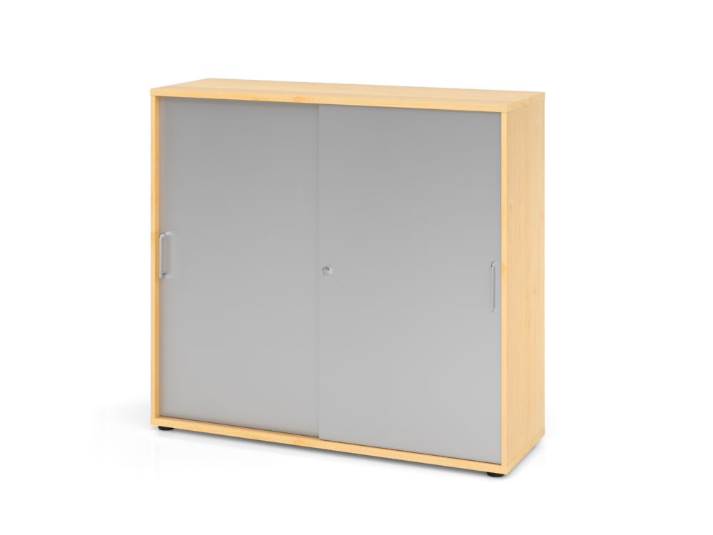 Produktbild Hammerbacher Schiebetürschrank Ahorn Silber 3OH 120 x 40 x 110 cm BS