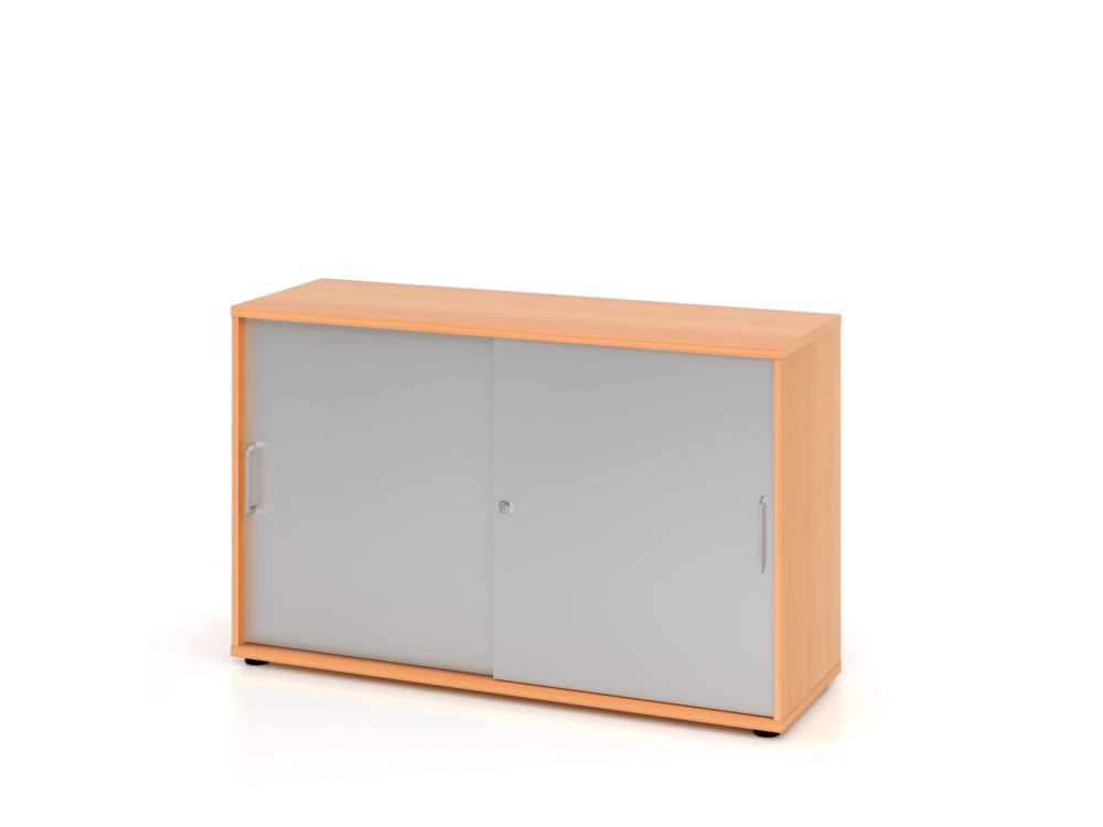 Produktbild Hammerbacher Schiebetürschrank 2OH Maße 120 x 74,8 cm BS Buche Silber