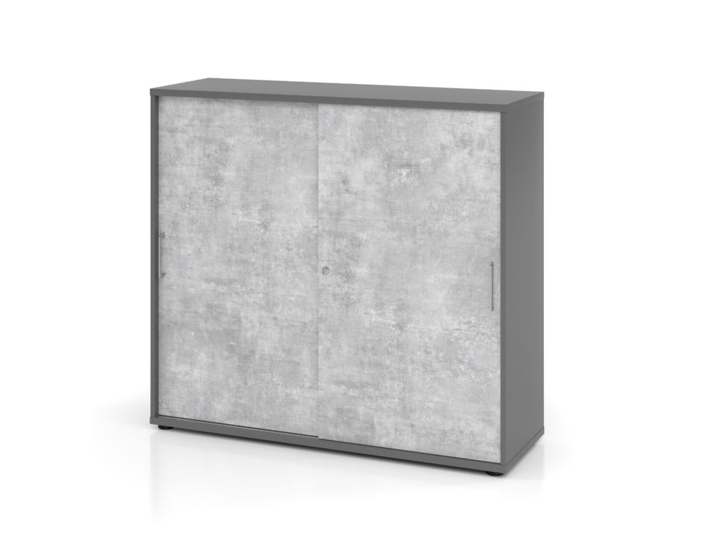 Produktbild Hammerbacher Schiebetürschrank Graphit 3OH 120 x 40 x 110 cm BS