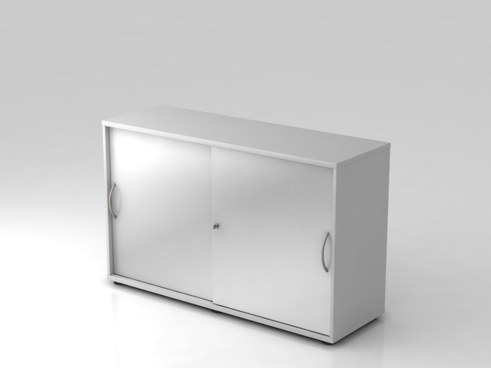 Produktbild Hammerbacher Schiebetürschrank BM 2OH 120 x 74,8 cm Grau Silber