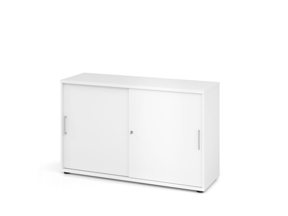 Produktbild Hammerbacher Schiebetürschrank abschließbar in weiß 2OH 120 x 40 x 74,8 cm BS