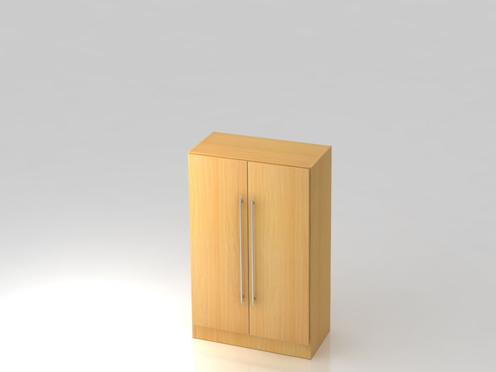 Produktbild Hammerbacher Flügelschrank 3OH mit Sockelblende RE Buche / Buche Höhe 127 cm Breite 80 cm