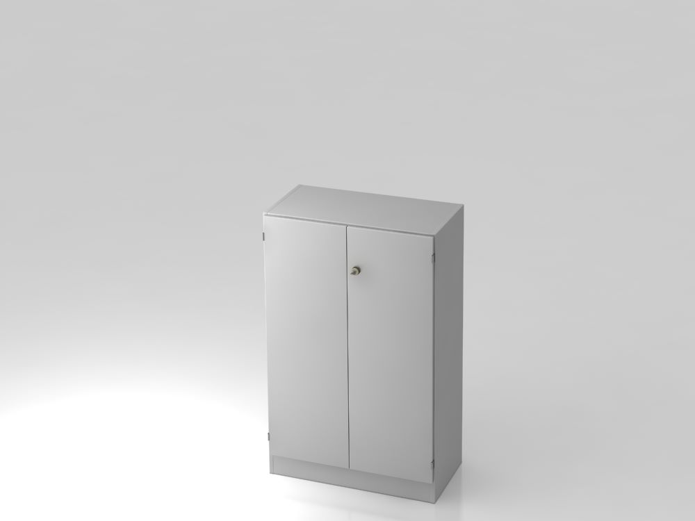 Produktbild Hammerbacher Flügelschrank 3OH mit Sockelblende SG Grau / Grau Breite 80 cm x 127 cm