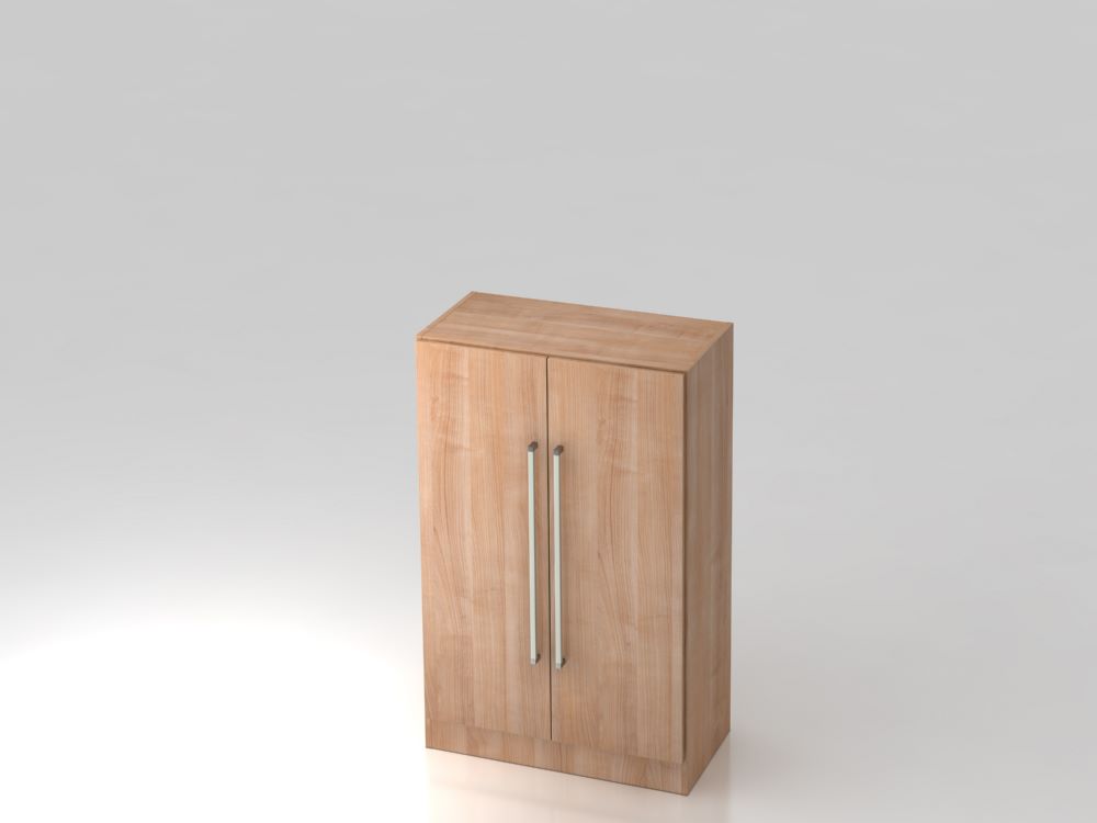 Produktbild Hammerbacher Flügelschrank 3OH mit Sockelblende CE Nussbaum Breite 80 x Höhe 127 cm