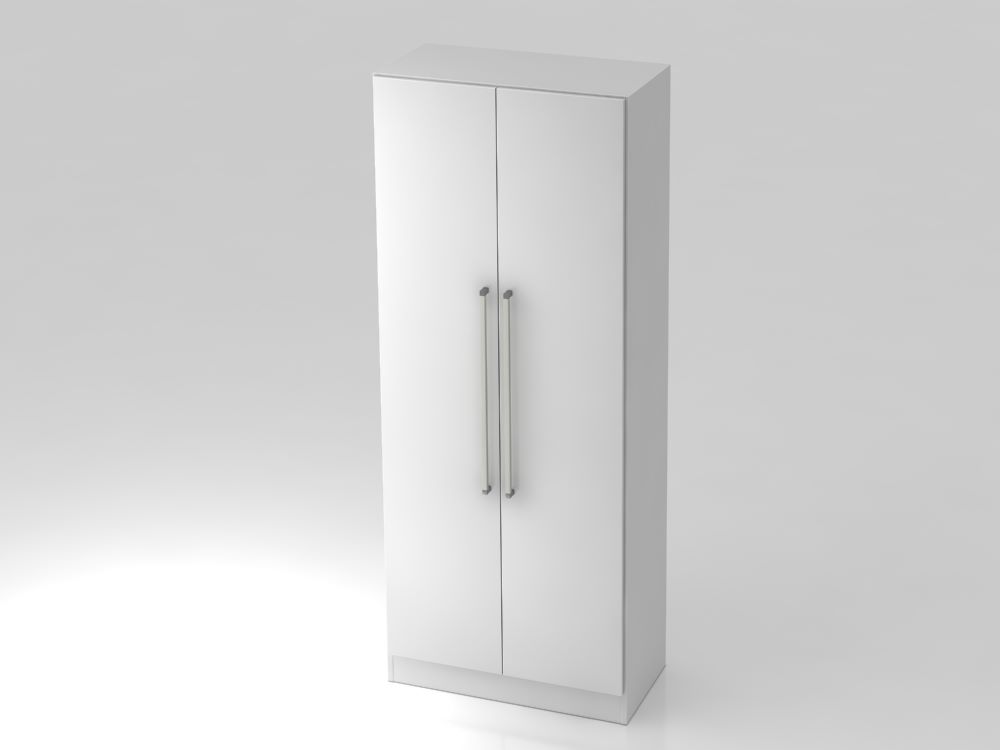 Produktbild Hammerbacher Flügelschrank 5OH mit Sockelblende CE Weiß 80 x 42 x 200,4 cm (BxTxH)