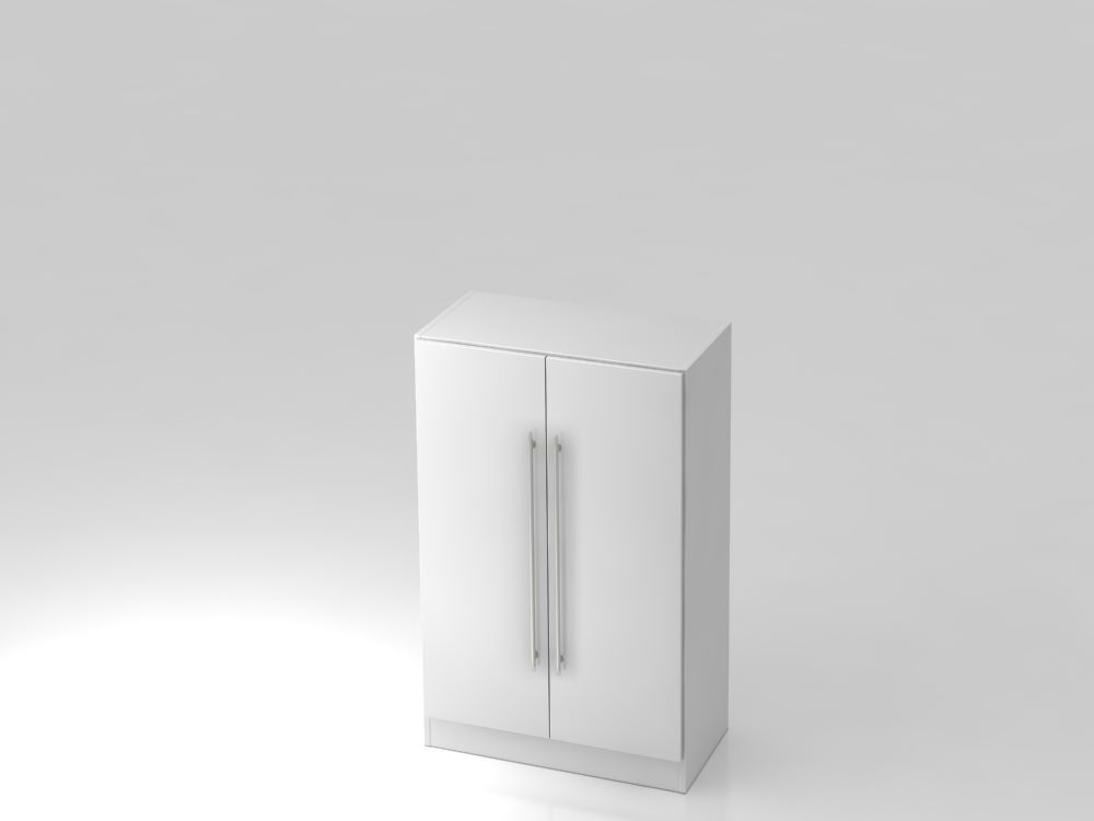 Produktbild Hammerbacher Flügelschrank 3OH mit Sockelblende RE Weiß 80 x 42 x 127 cm