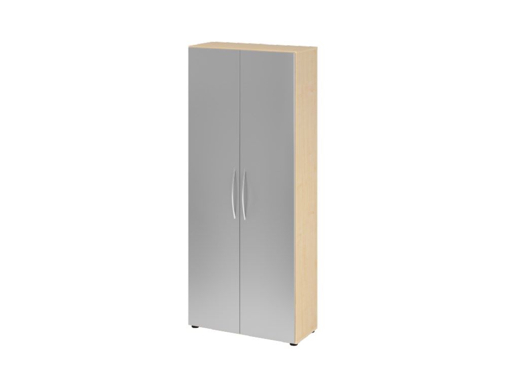 Produktbild Hammerbacher Schrank 5OH BM 80 x 34,6 x 188 cm Ahorn / Silber