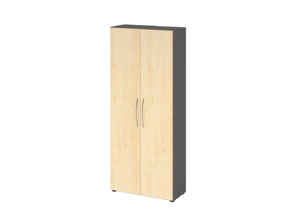 Produktbild Hammerbacher Schrank 5OH tief BM Graphit Ahorn B 80 x T 34,6 x H 188 cm