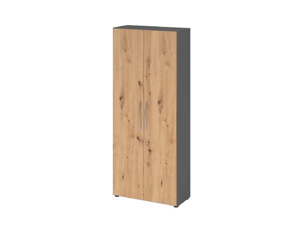 Produktbild Hammerbacher Schrank 5OH 34,6 cm tief BM Graphit Asteiche
