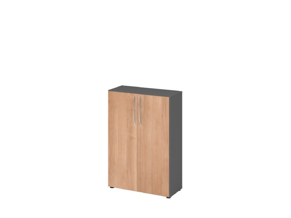 Produktbild Hammerbacher Schrank 3OH 34,6 cm tief BM Graphit Nussbaum