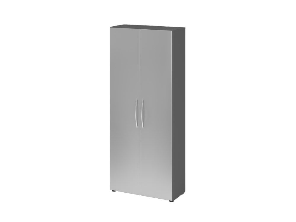 Produktbild Hammerbacher Schrank 5OH 34,6 cm tief BM Graphit Silber 80 x 34,6 x 188 cm