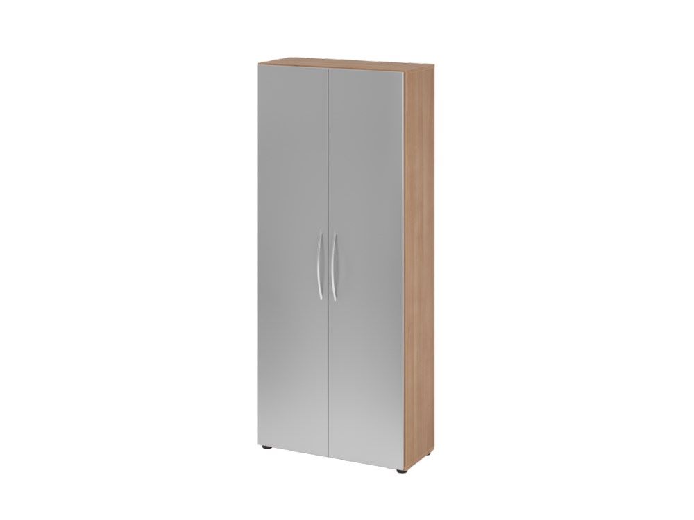 Produktbild Hammerbacher Schrank 5OH 34,6 cm tief BM Nussbaum Silber