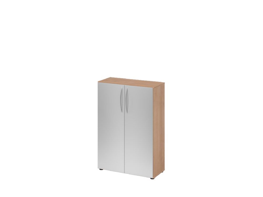 Produktbild Hammerbacher Schrank 3OH 34,6 cm tief BM Nussbaum Silber