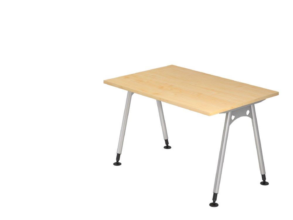 Produktbild Hammerbacher Schreibtisch A-Fuß 120 x 80 cm in Ahorn