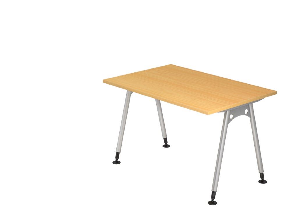 Produktbild Hammerbacher Schreibtisch A-Fuß 120 x 80 cm in Buche