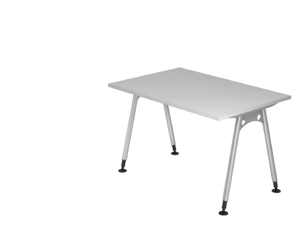 Produktbild Hammerbacher Schreibtisch A-Fuß 120 x 80 cm Grau