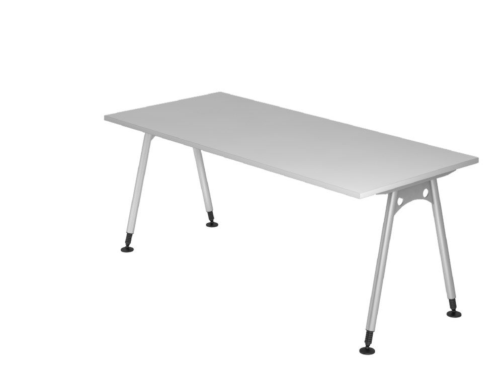 Produktbild Hammerbacher Schreibtisch AS19 A-Fuß 180 x 80 cm in Grau