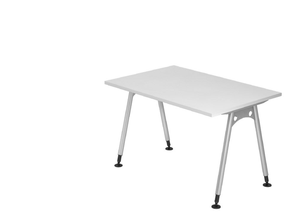 Produktbild Hammerbacher Schreibtisch AS12 A-Fuß 120 x 80 cm in Weiß