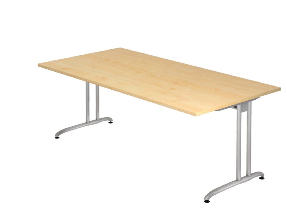 Produktbild Hammerbacher Schreibtisch C-Fuß 200 x 100 cm Ahorn