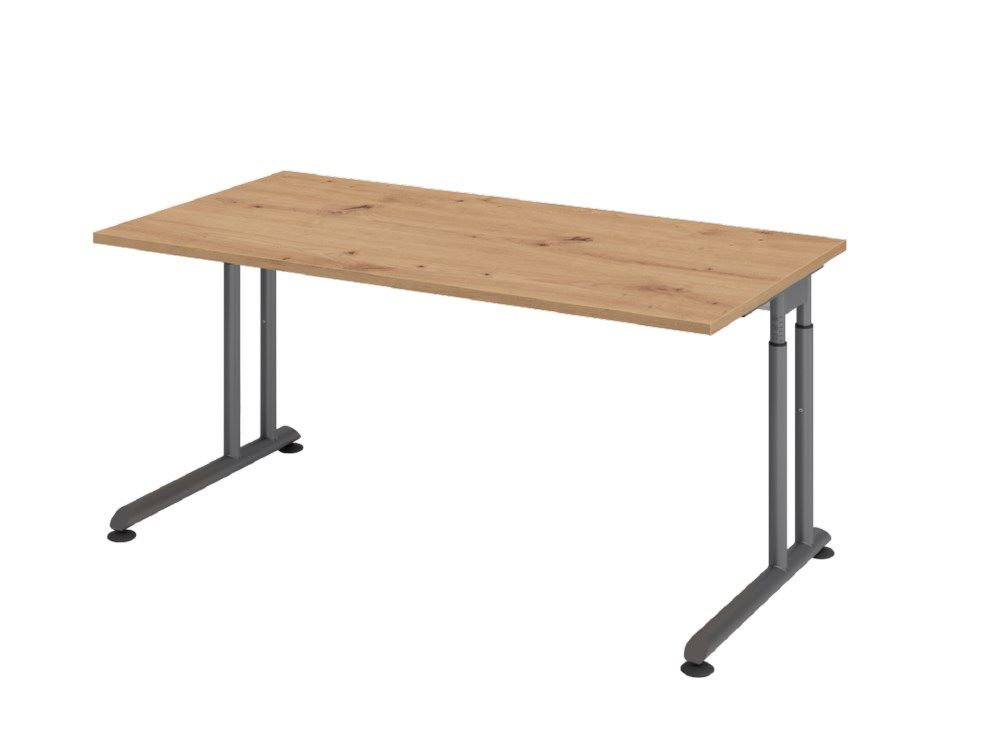 Produktbild Hammerbacher ZS16 Schreibtisch C-Fuß 160 x 80 cm Asteiche Graphit