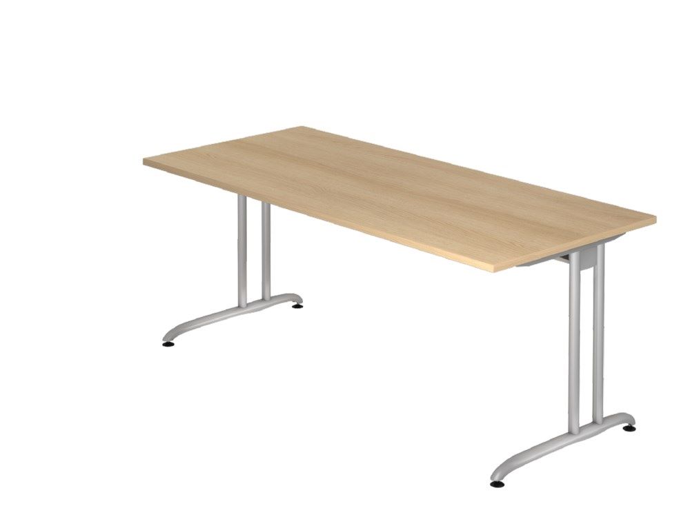 Produktbild Hammerbacher Schreibtisch BS19 C-Fuß 180 x 80 cm in Eiche