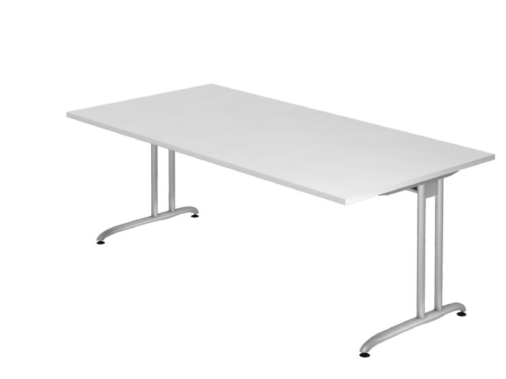 Produktbild Hammerbacher Schreibtisch BS2E C-Fuß 200 x 100 cm Weiß