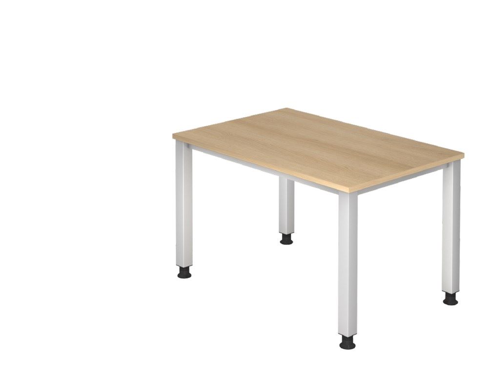 Produktbild Hammerbacher Schreibtisch 4 Fuß eckig 120 x 80 cm Eiche