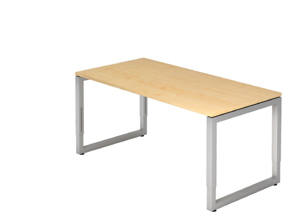 Produktbild Hammerbacher Schreibtisch O-Fuß eckig 160 x 80 cm Ahorn