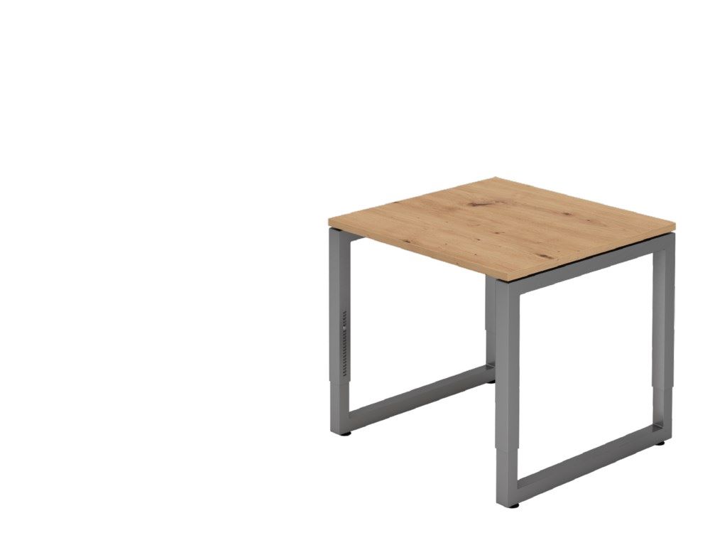 Produktbild Hammerbacher Schreibtisch O-Fuß eckig 80 x 80 Asteiche Graphit