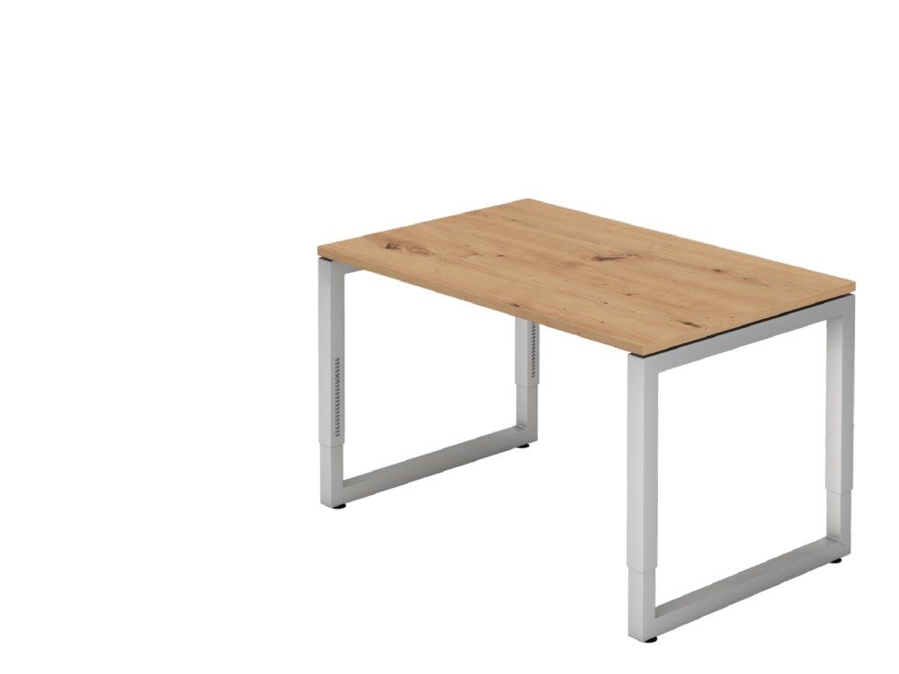 Produktbild Hammerbacher Schreibtisch O-Fuß eckig 120 x 80 cm Asteiche