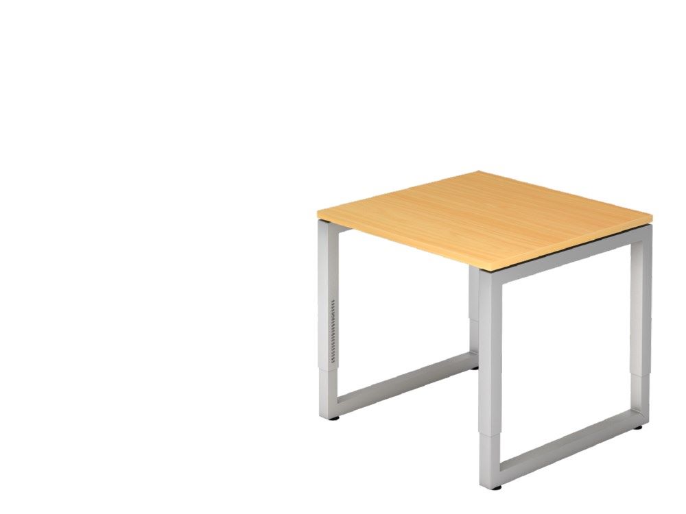 Produktbild Hammerbacher Schreibtisch O-Fuß eckig 80 x 80 cm Buche