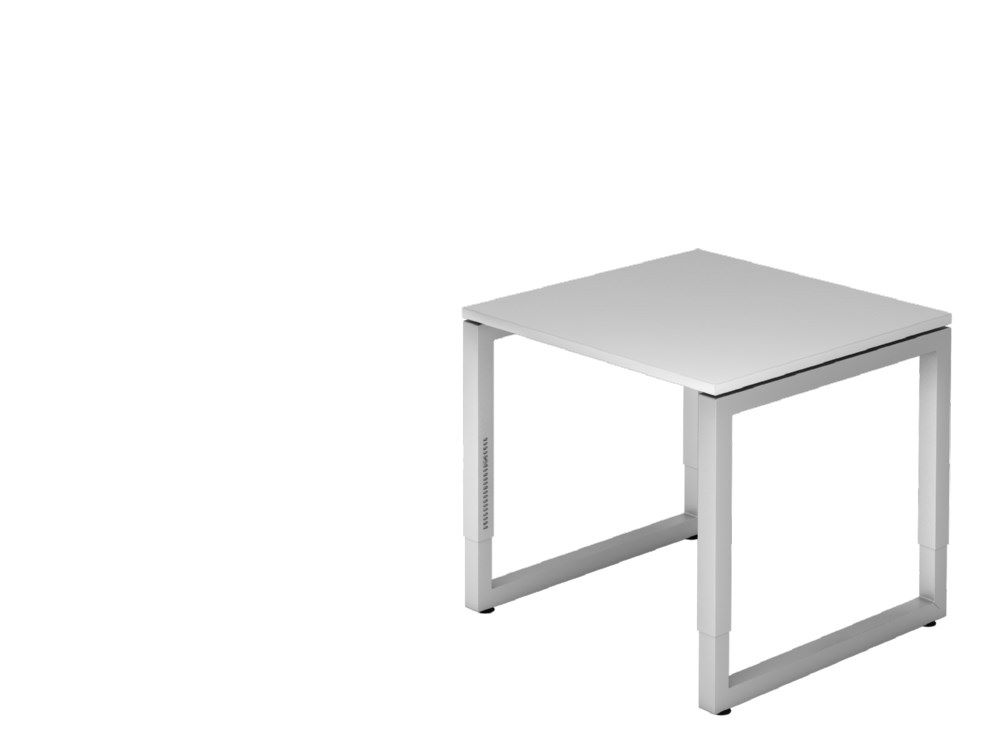 Produktbild Hammerbacher Schreibtisch O-Fuß eckig 80 x 80 cm Grau