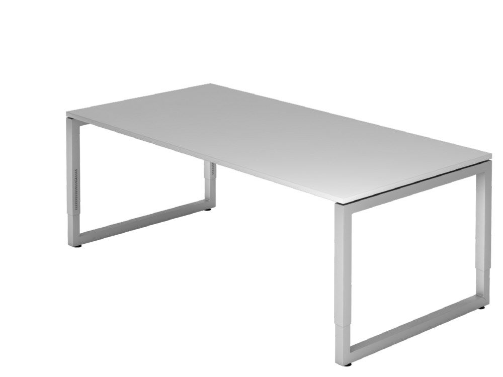 Produktbild Hammerbacher RS2E Schreibtisch O-Fuß eckig 200 x 100 cm Grau