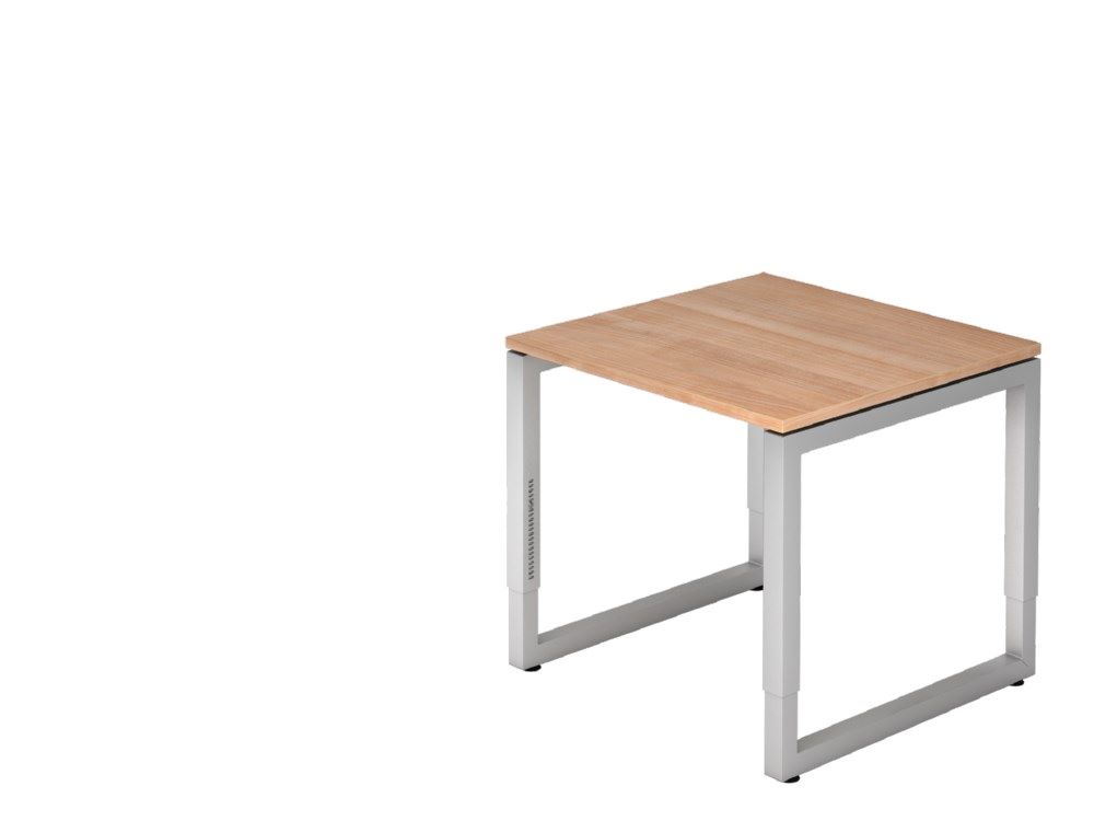 Produktbild Hammerbacher Schreibtisch O-Fuß eckig 80 x 80 cm Nussbaum