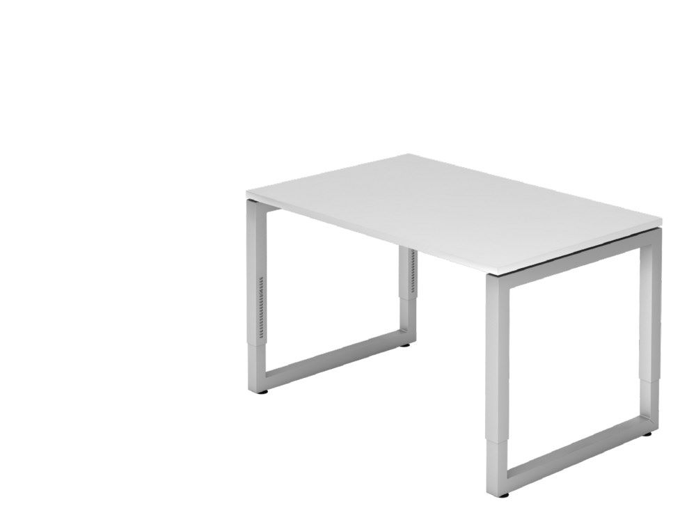 Produktbild Hammerbacher Schreibtisch RS12 O-Fuß eckig 120 x 80 cm Weiß