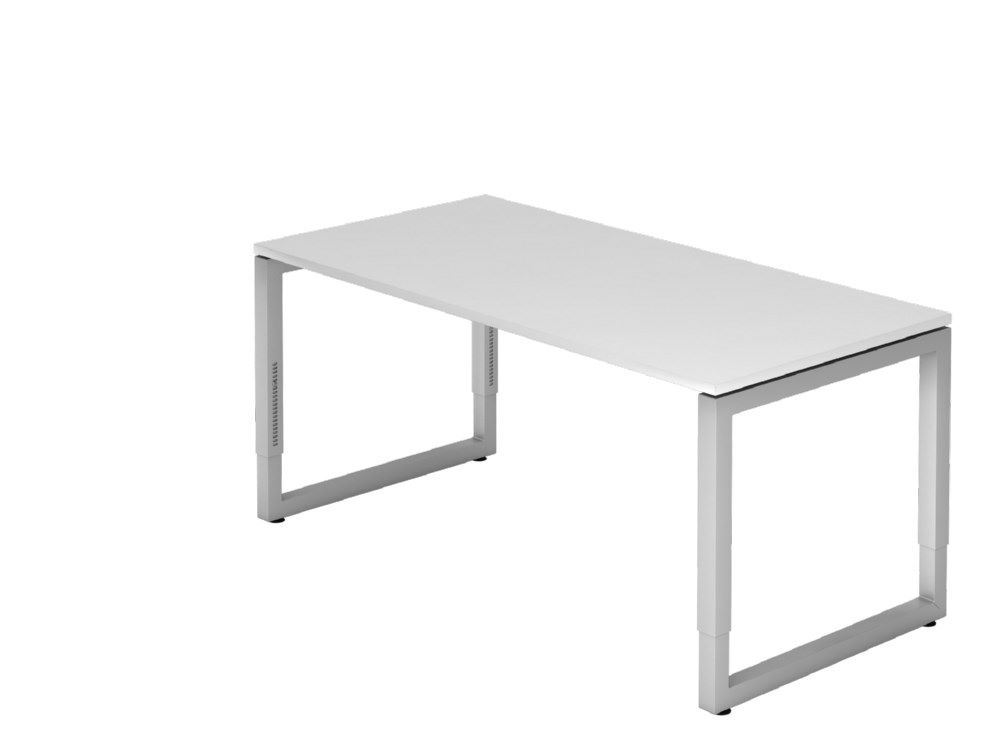 Produktbild Hammerbacher Schreibtisch O-Fuß eckig 160 x 80 cm Weiß