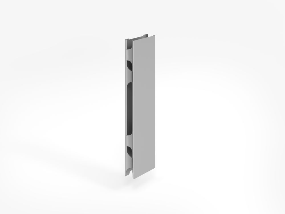 Produktbild Hammerbacher Seitenblenden ZSSB zur Montage an Schreibtische Silber