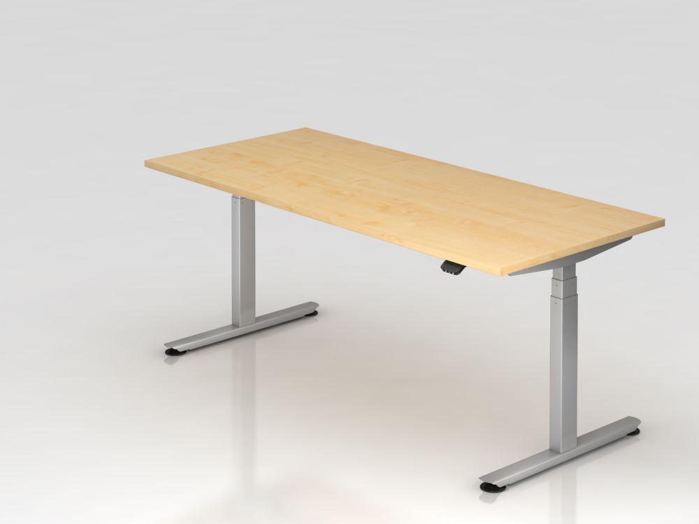 Produktbild Hammerbacher Sitz Steh Schreibtisch 180 x 80 cm Ahorn Elektroantrieb 2-stufig