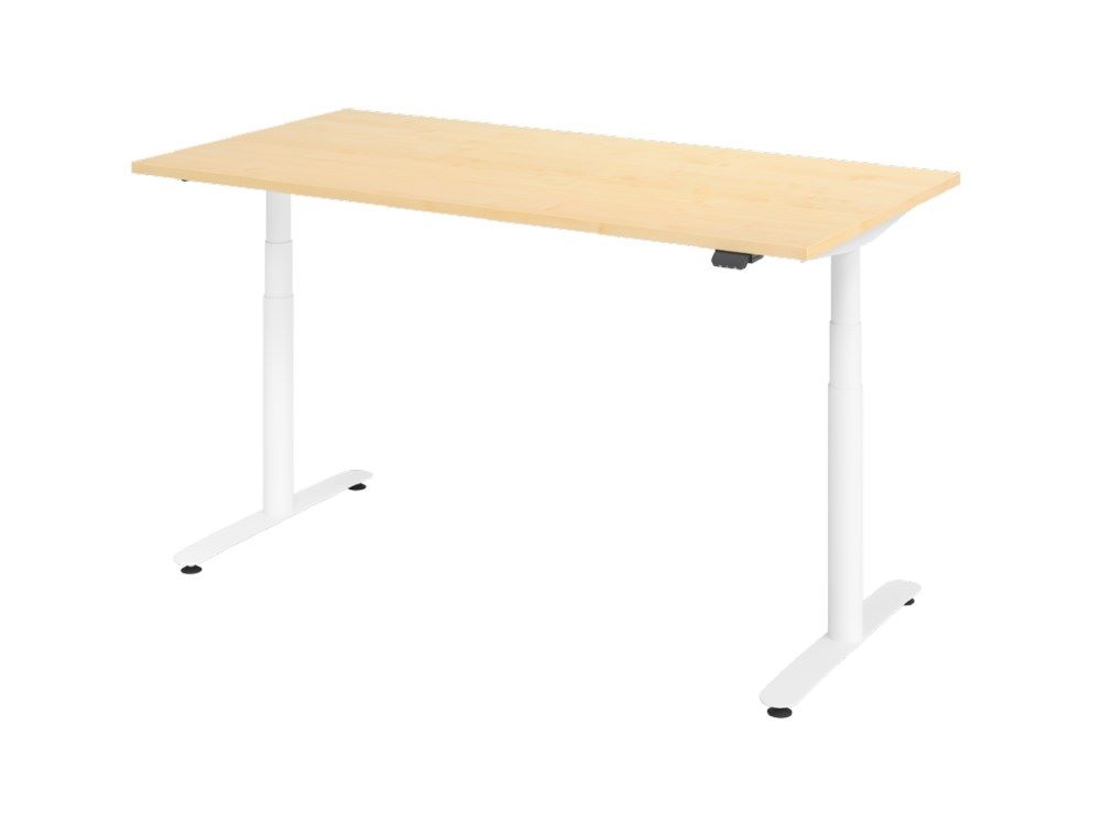 Produktbild Hammerbacher Sitz-Steh-Schreibtisch 160 x 80 cm Ahorn